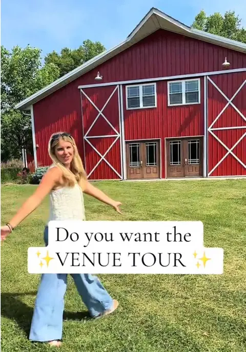 TikTok video from @abramfarmsindiana: your dream house wedding venue